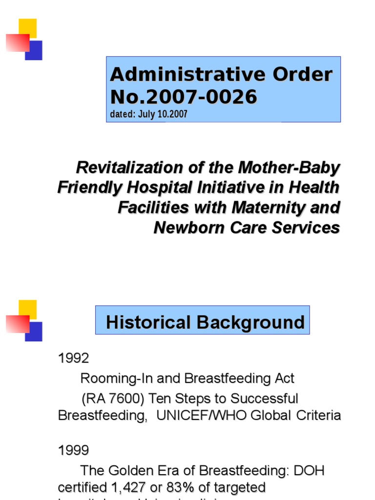 Mother and Baby Friendly Hospital Initiative Session 15 MBFH PDF
