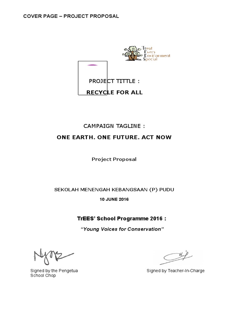 Proposal Recycle PDF Reuse Recycling