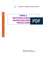 Metodologías de Investigación en Psicología