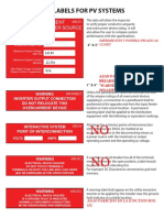 NEC PV Systems Labels