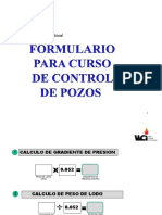 Formulario Matematica para Control de Pozos