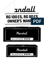 Randall RG80ES, RG100ES - Owner's Manual PDF