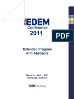 Extended Program EDEM Conference 2011 PDF