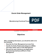 Oracle Order Management: Manufacturing Functional Foundation