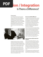 Integration vs Inclusion