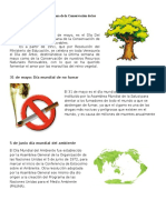 31 de Mayo Día Del Árbol y Semana de La Conservación de Los Recursos Naturales Renovables