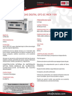 Horno Gas Digital Gfo-2c Inox 110v 06001078