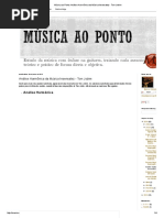 Análise Harmônica Da Música Insensatez - Tom Jobim