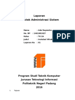 Laporan 1 - Praktek Administrasi Sistem - Instalasi Windows 7