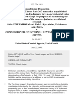 Alvin Stjernholm and Elsie I. Stjernholm v. Commissioner of Internal Revenue, 933 F.2d 1019, 10th Cir. (1991)