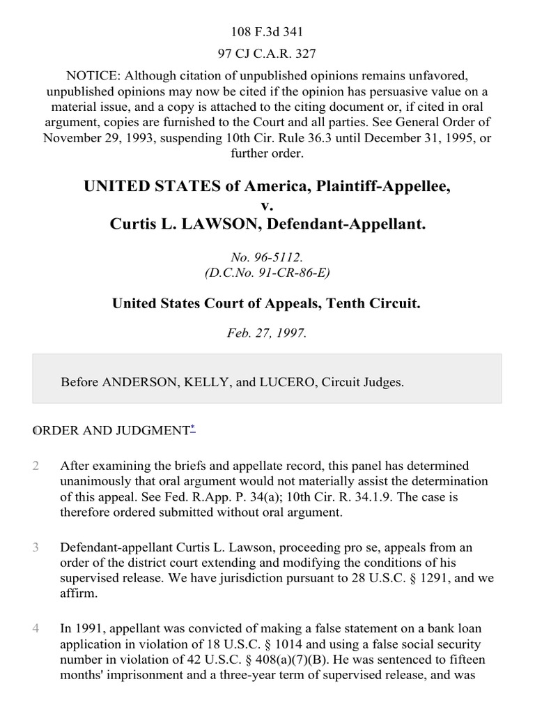 Appeal of Supervised Release Extension | PDF | United States Federal ...
