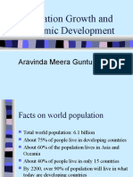 Population Growth and Economic Development: Aravinda Meera Guntupalli