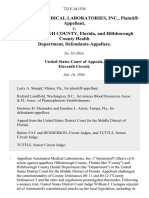 Automated Medical Laboratories, Inc. v. Hillsborough County, Florida, and Hillsborough County Health Department, 722 F.2d 1526, 11th Cir. (1984)