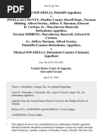 Michael Sofarelli v. Pinellas County, Pinellas County Sheriff Dept., Norman Hibbing, Alfred Swetay, Jeffrey S. Harman, Edward D. Carlson, Jr., Marytherese Bancroft, Norman Hibbing, Marytherese Bancroft, Edward D. Carlson, Jr., Jeffrey Harman, Alfred Swetay, Plaintiffs-Counter-Defendants v. Michael Sofarelli, Defendant-Counter-Claimant, 931 F.2d 718, 11th Cir. (1991)