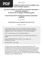 Miccosukee Tribe v. South Florida Water Mgmt., 280 F.3d 1364, 11th Cir. (2002)