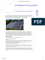 Todo Sobre Paneles Fotovoltaicos