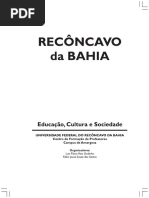 Reconcavo Da Bahia Livro