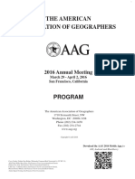 AAG2016 Printed Program Full | PDF | Nonviolence | Computing And ...