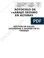 Procedimiento de Trabajo Seguro en Alturas