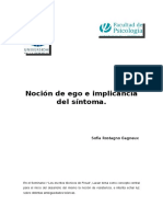 Noción de Ego e Implicancia Del Síntoma.