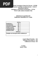 Relatório 04 - Retificador Monofásico de Meia Onda