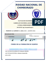Etapas en La Formacion de Grupos