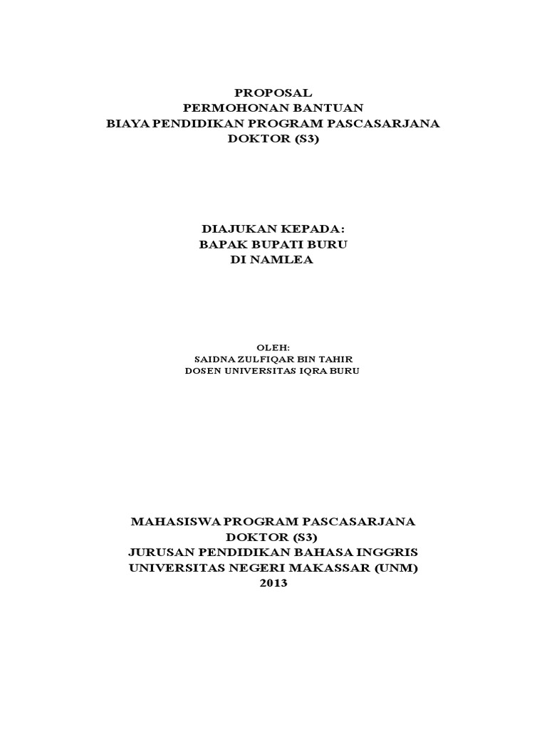 proposal research beasiswa