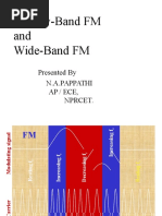 Narrow-Band FM and Wide-Band FM: Presented by N.A.Pappathi Ap / Ece, Nprcet