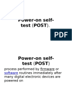 What is a POST and its key functions