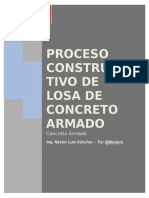 Proceso Constructivo de Losa de Concreto Armado - Ing. Nestor Luis Sanchez - %40NestorL