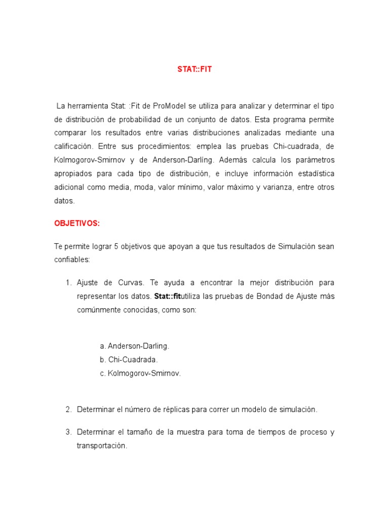 Análisis de Distribuciones con Stat::Fit | PDF | Histograma | Estadísticas