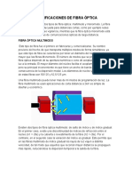 Clasificaciones de Fibra Óptica