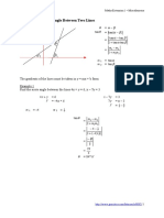 Finding The (Acute) Angle Between Two Lines: M M M M