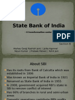 State Bank of India: - A Transformation Under O.P BHATT