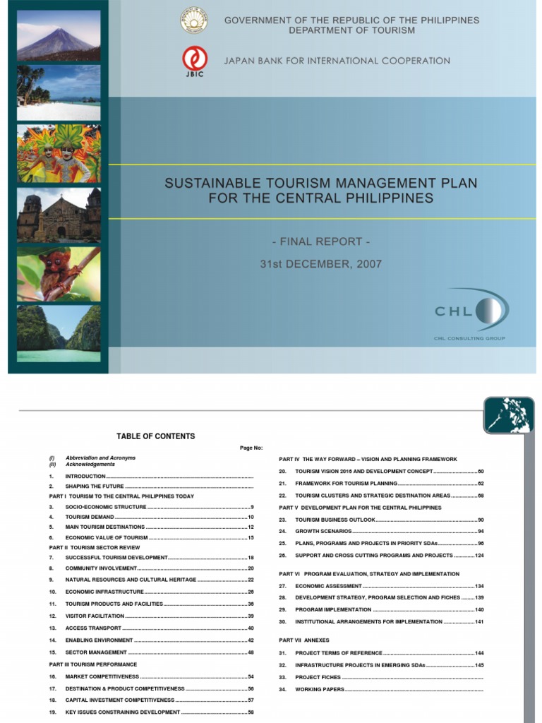 Central Philippines Tourism Development Plan | PDF | Tourism | Economic ...