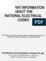 National Electrical Code Requirements