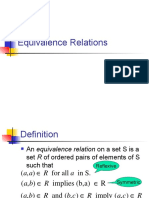 Equivalence Relations - A