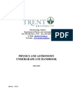 Trent - Astro & Phy Undergrad Handbook
