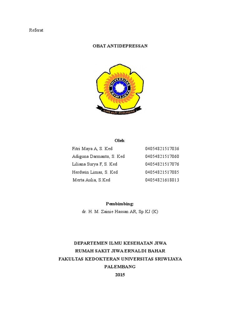 Obat Anti Depresan