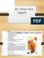 Steak Udang Saus Inggris