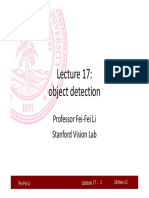 Lecture17 Object Detection Cs231a