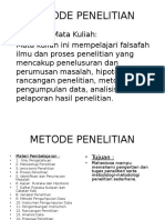 METODOLOGI PENELITIAN (Bahan Pendamping)