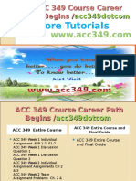 ACC 349 Course Career Path Begins Acc349dotcom