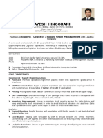 Jayesh Hingorani: Exports / Logistics / Supply Chain Management