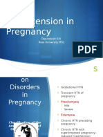 Hypertension in Pregnancy: Dapinderjit Gill Ross University MS3