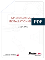 Mastercam 2017 Installation Guide: March 2016