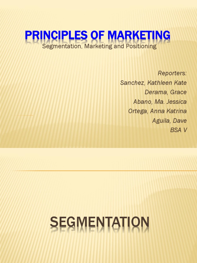 Marketing Group-1.BSA5 | PDF | Market Segmentation | Competitive Advantage