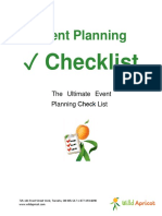 Event Planning Checklist