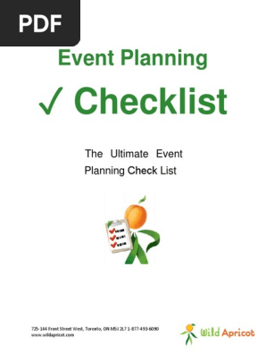 Event Planning Checklist