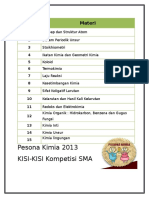 Kisi-Kisi Pesona Kimia Tingkat Sma (Tekim Xvii)